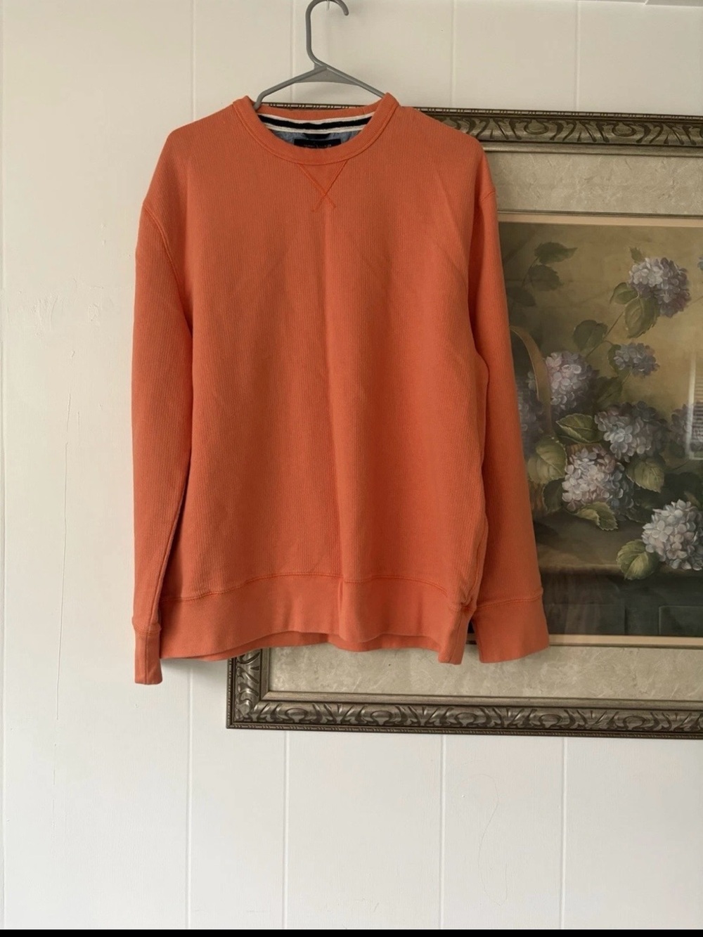 Tommy Hilfiger Men's Crewneck Sweater in Coral Orange